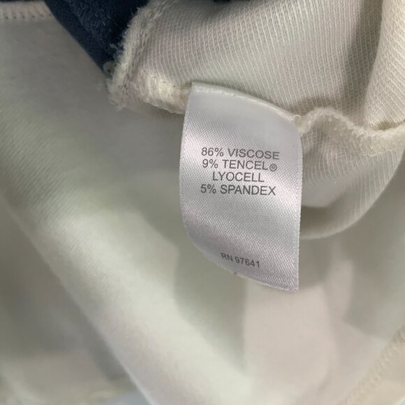 J. Jill Blue Scoop Neck Long Sleeve Layered Design Side Knot Top Blouse Size M - Picture 4 of 5